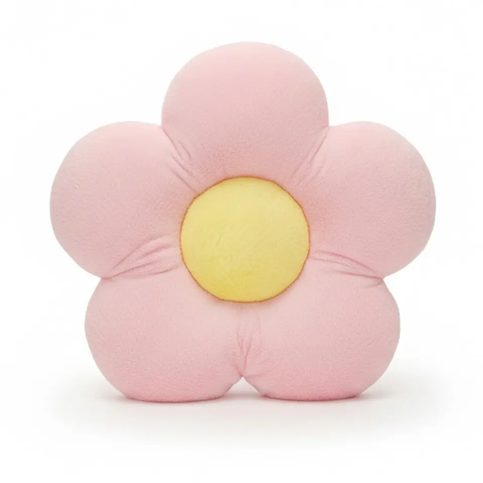 Cojín De Suelo Diseño Flor De Felpa Suave Y Estético 9