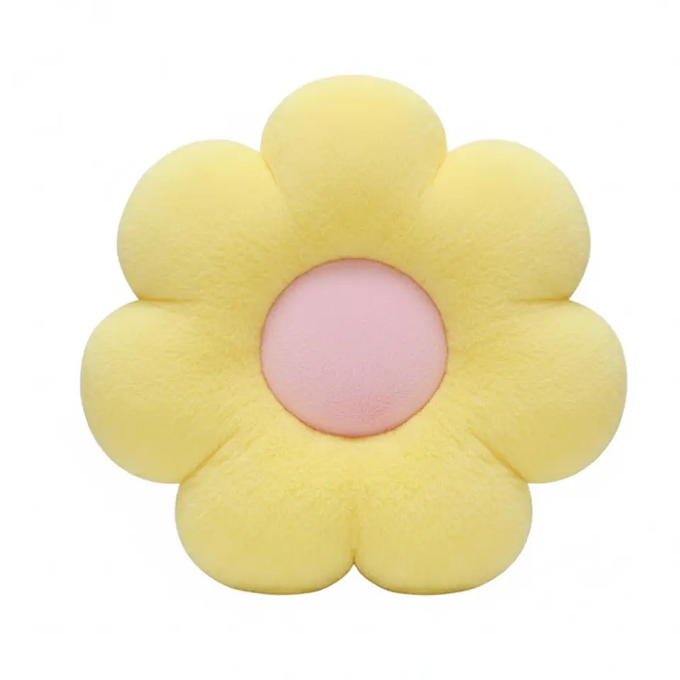 Cojín De Suelo Diseño Flor De Felpa Suave Y Estético 13