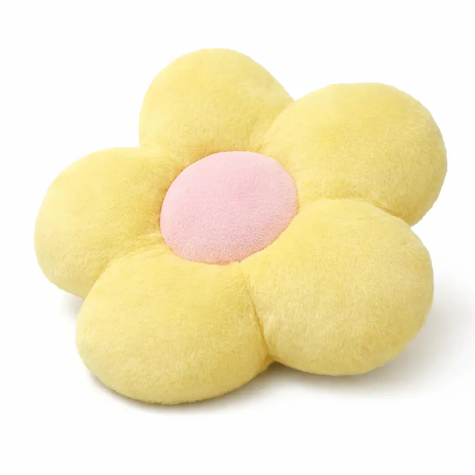 Cojín De Suelo Diseño Flor De Felpa Suave Y Estético 14