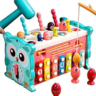 Juguete Montessori Búho: Xilófono Y Pesca Magnética Bebé 2