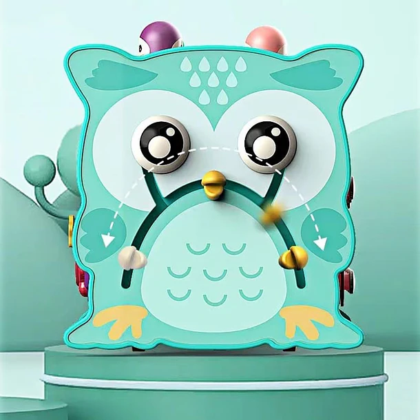 Juguete Montessori Búho: Xilófono Y Pesca Magnética Bebé 5