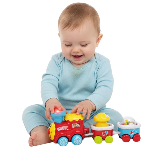 Locomotora De Juguete Con Sonidos Y Luces Juego Didáctico 1