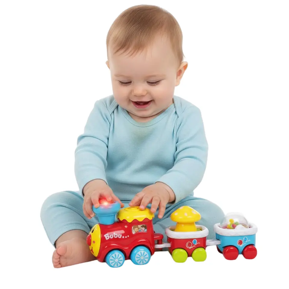Tren De Juguete Didáctico Con Luces Y Sonidos 1