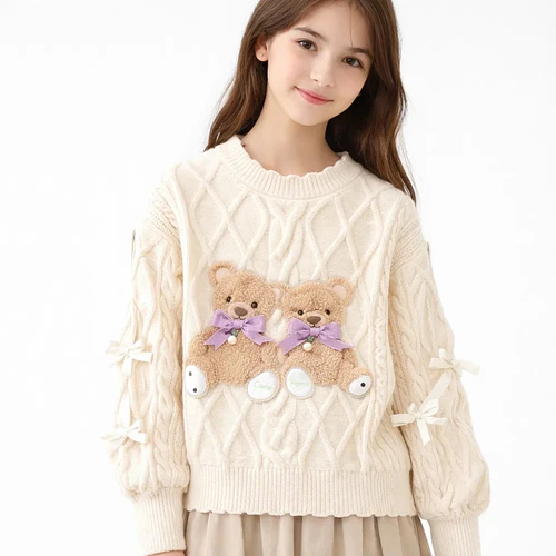 Sudadera De Osito Peluche Suave Para Mujer Y Jovencitas