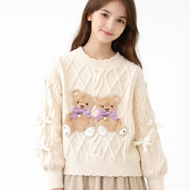 Sudadera De Osito Peluche Suave Para Mujer Y Jovencitas 1