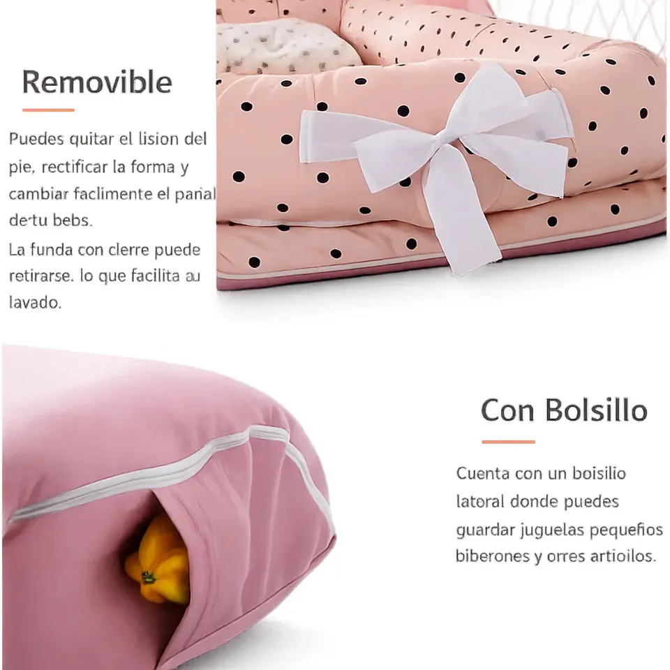 Cuna De Viaje Tipo Nido Para Recién Nacido 4