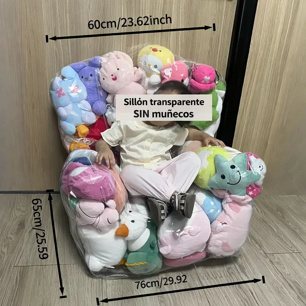Silla Transparente para Guardar Peluches Práctica 3