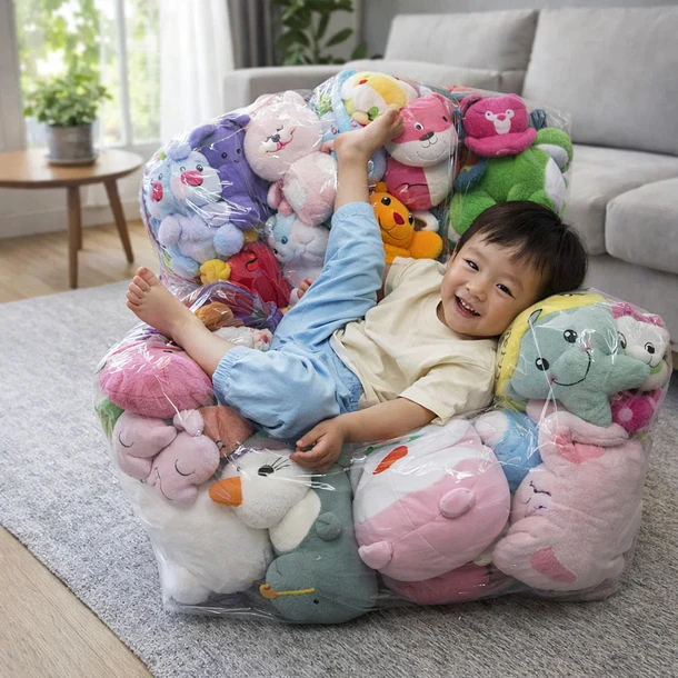 Silla Transparente para Guardar Peluches Práctica 4