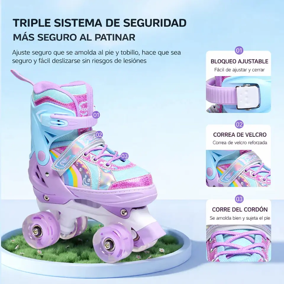 Patines Infantiles Ajustables De Alta Resistencia 3