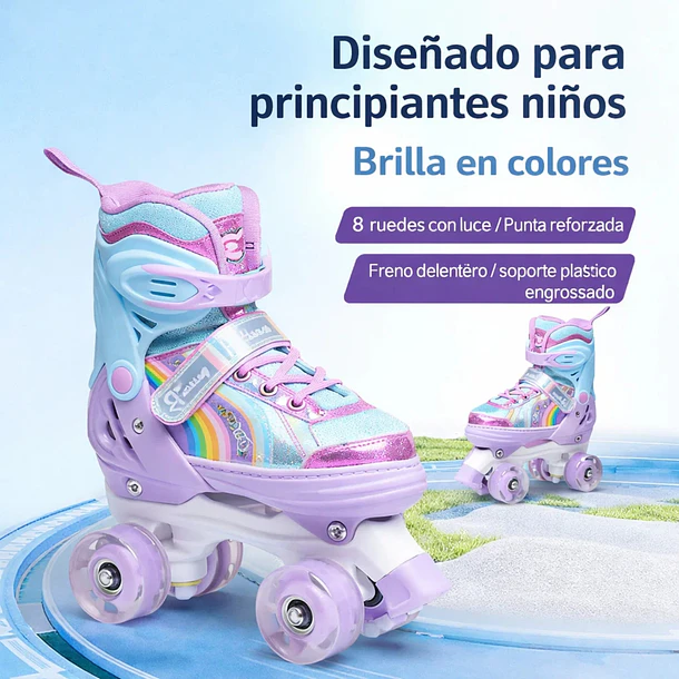Roller Skates Infantiles Ajustables De Alta Resistencia 5