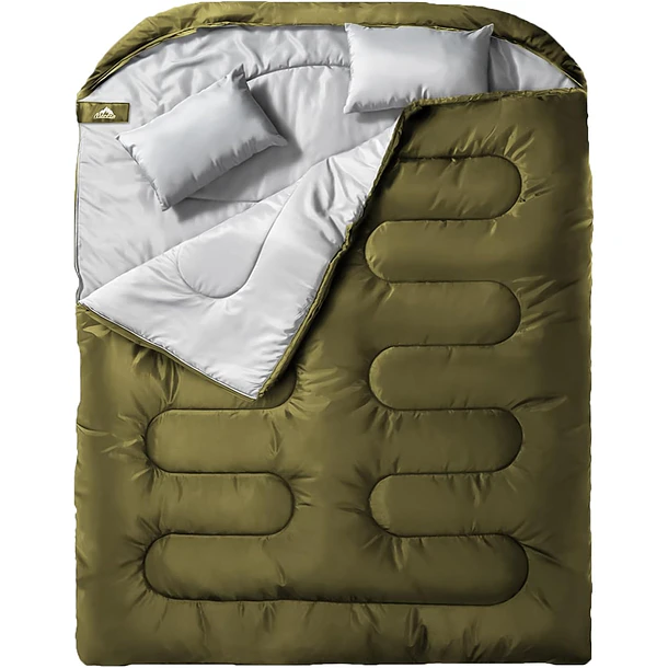 Bolsa Dormir Ligera para Adultos Cálida y Compacta Camping 4