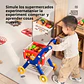 Carrito De Supermercado 2 En 1 Con Alimentos De Juguete - Miniatura 4