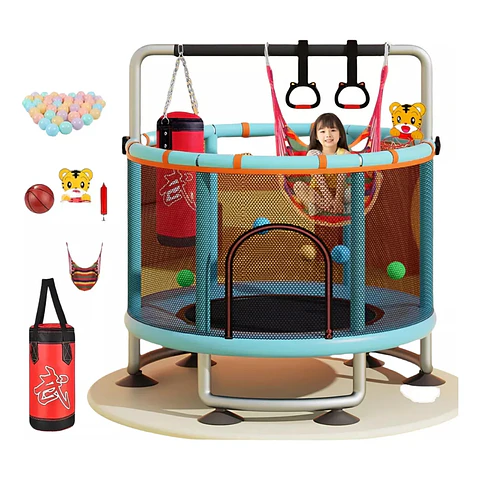 Trampolín para Niños y Adultos con Red de Seguridad Gimnasia