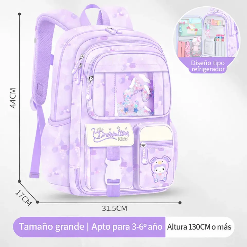 Mochila Infantil De Ensueño Para Niñas Diseño Ergonómico 3