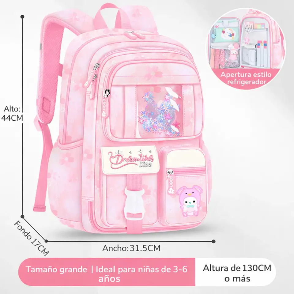 Mochila Infantil De Ensueño Para Niñas Diseño Ergonómico 9