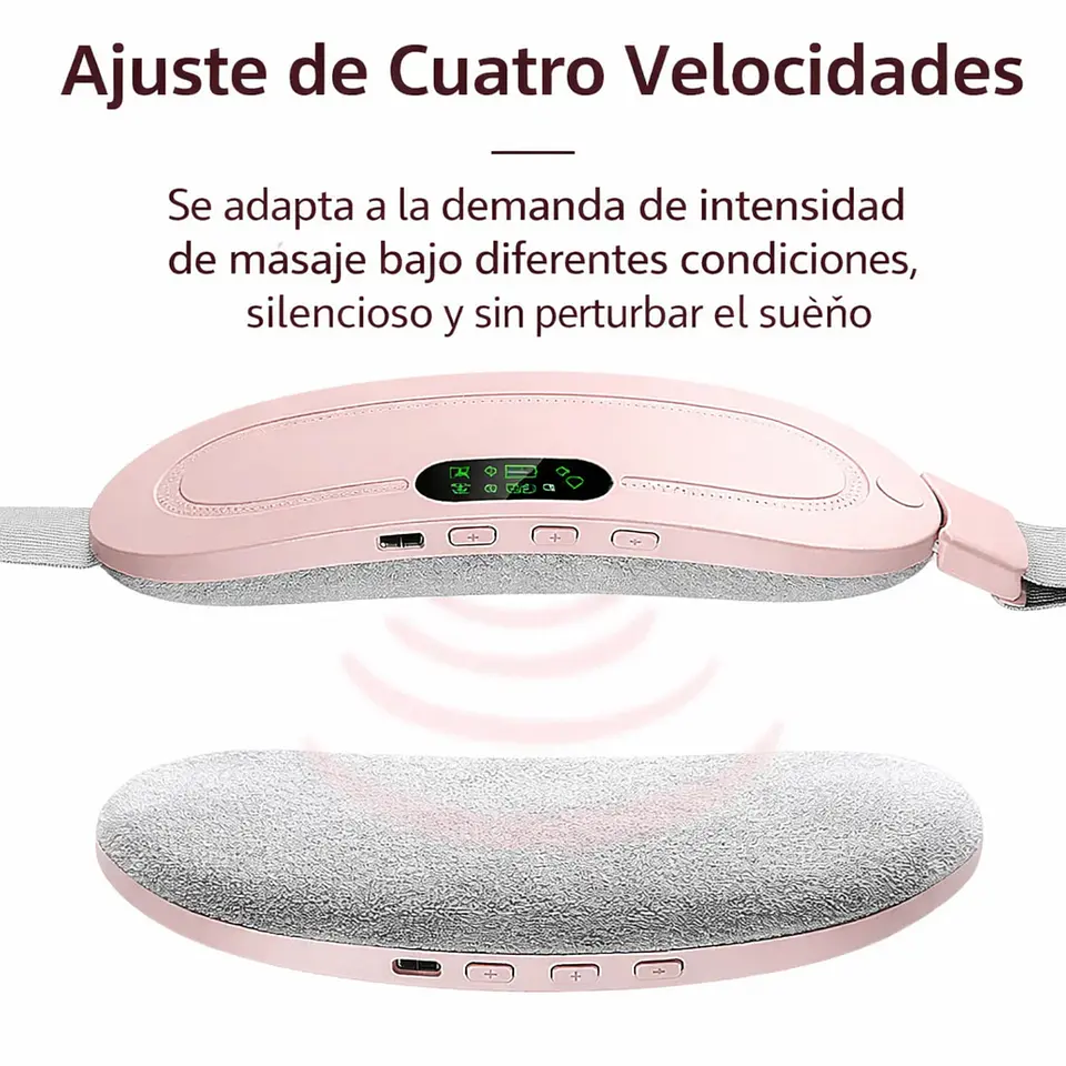 Cinturón Térmico Menstrual Eléctrico con Masaje y Vibración 4