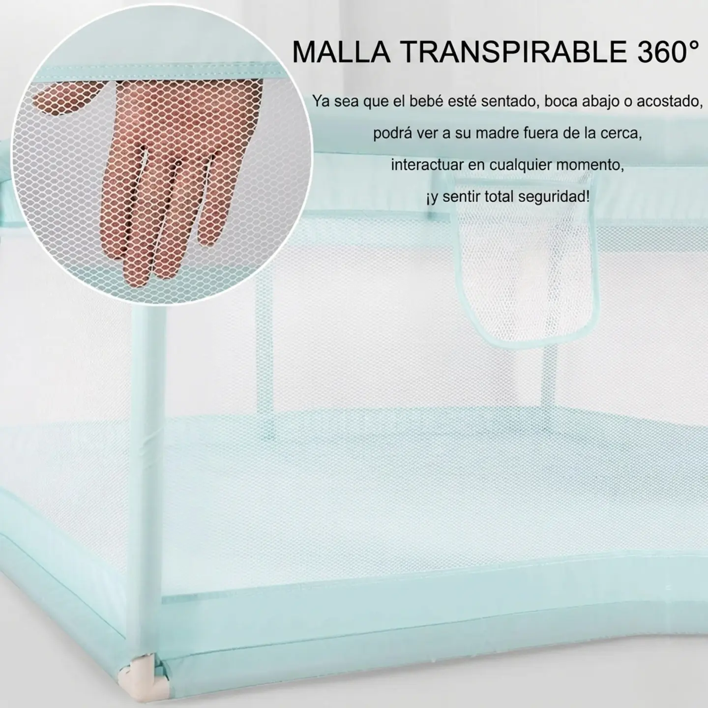 Corral Para Bebés Con Pelotas Valla De Seguridad 66cmx200cm 4