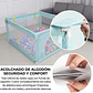 Corral Para Bebés Con Pelotas Valla De Seguridad 66cmx200cm - Miniatura 5