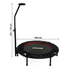 Trampolín Fitness 1,02 m con Barra Ejercicio Resistente 2