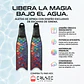 Aletas Largas Para Apnea Y Buceo Libre Profesional - Miniatura 4
