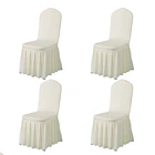 Pack 4 Funda Plisada Sillas Eventos Hoteles Fiestas Bodas 8