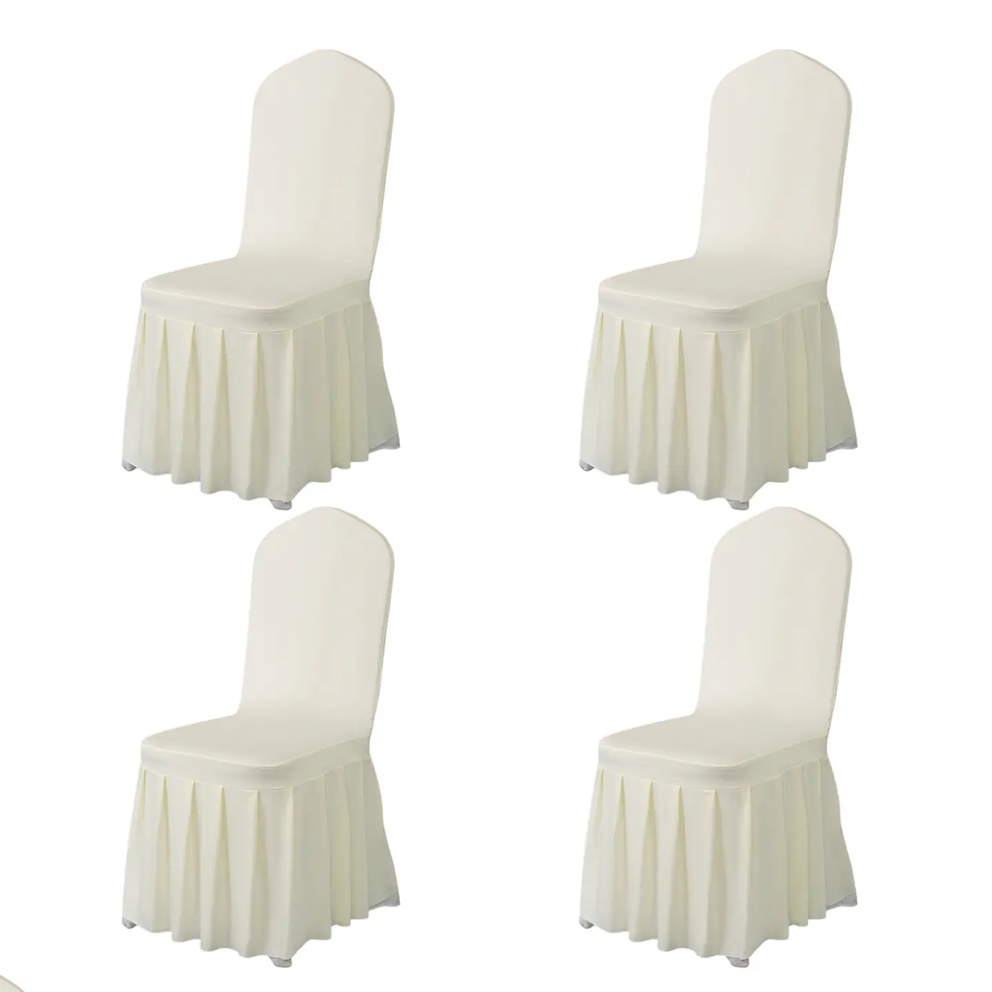 Pack 4 Funda Plisada Sillas Eventos Hoteles Fiestas Bodas 8
