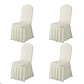 Pack 4 Funda Plisada Sillas Eventos Hoteles Fiestas Bodas - Miniatura 8