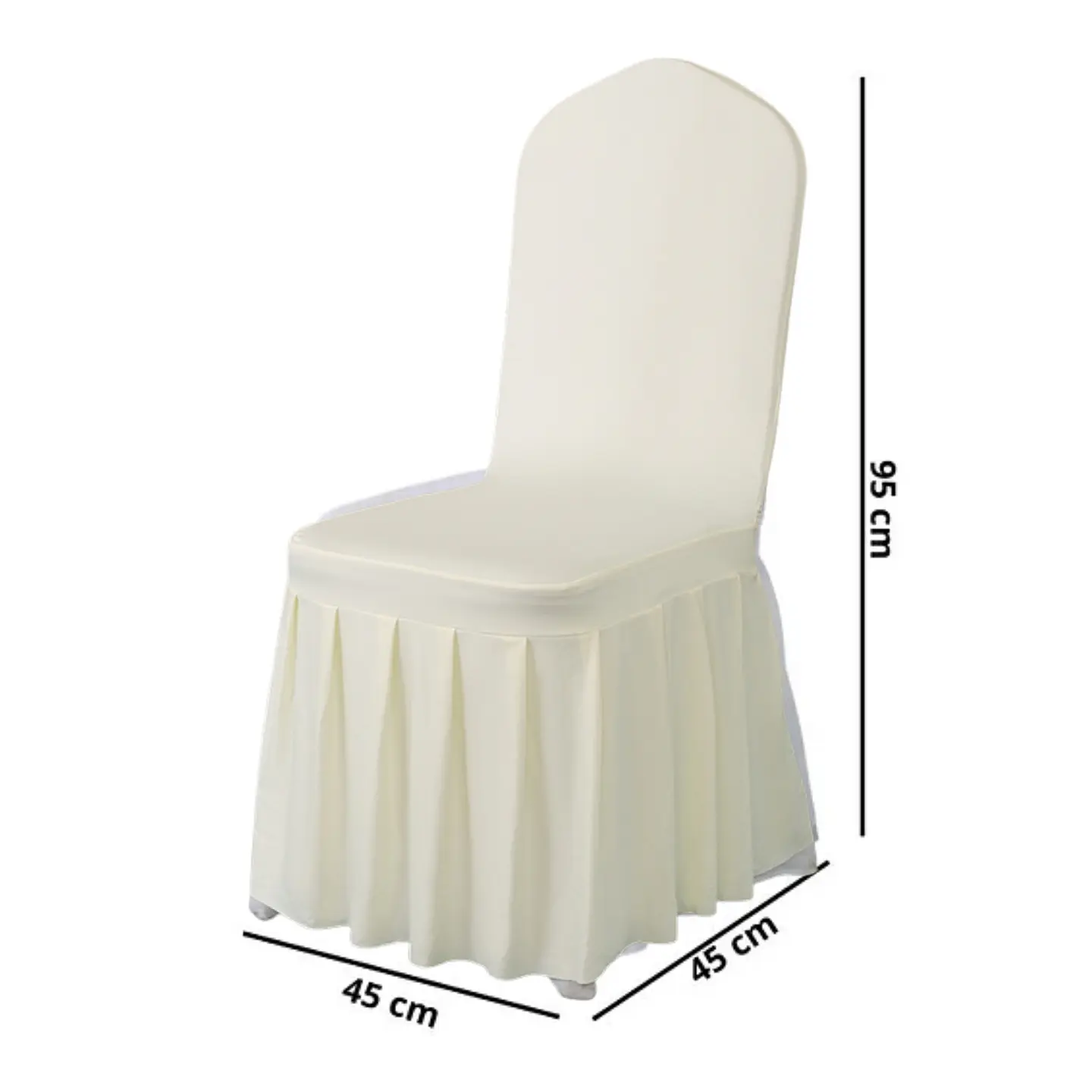 Pack 4 Funda Plisada Sillas Eventos Hoteles Fiestas Bodas 9