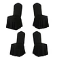 Pack 4 Funda Plisada Sillas Eventos Hoteles Fiestas Bodas - Miniatura 12