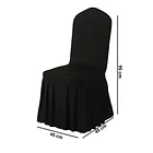 Pack 4 Funda Plisada Sillas Eventos Hoteles Fiestas Bodas 13