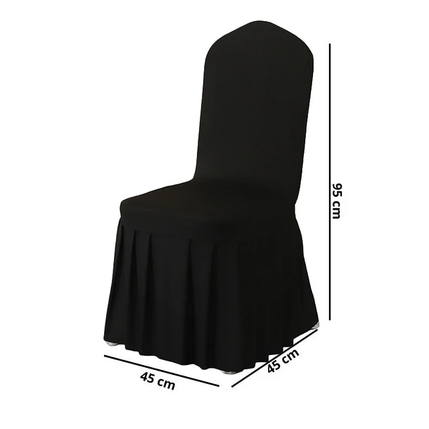Pack 4 Funda Plisada Sillas Eventos Hoteles Fiestas Bodas 13