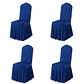 Pack 4 Funda Plisada Sillas Eventos Hoteles Fiestas Bodas - Miniatura 16