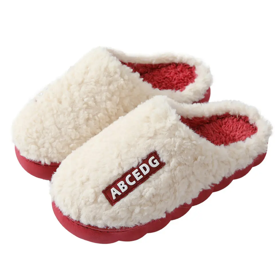 Pantuflas de algodón de otoño e invierno para parejas 1