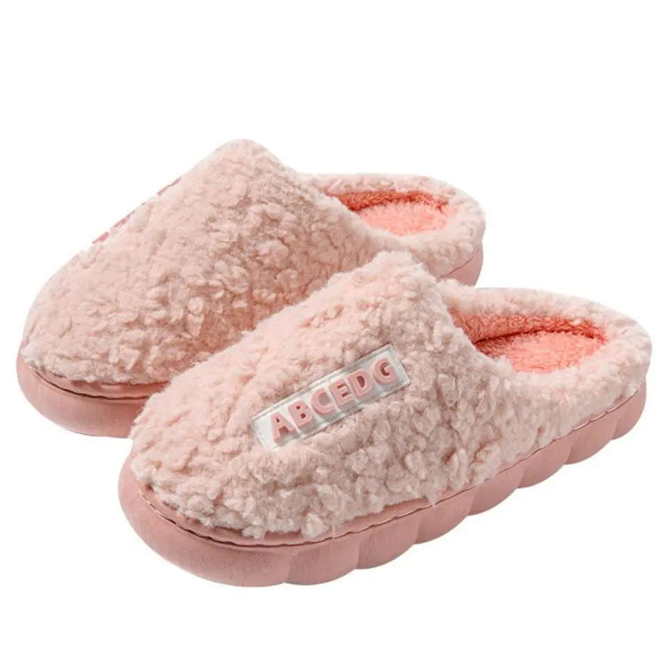 Pantuflas de algodón de otoño e invierno para parejas 6