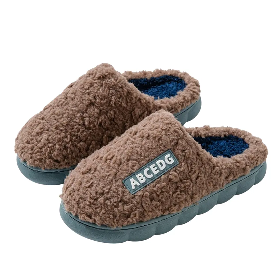 Pantuflas de algodón de otoño e invierno para parejas 10