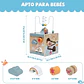 Cubo Didactico 5 En 1 Actividades Motricidad Juguete Bebés - Miniatura 2