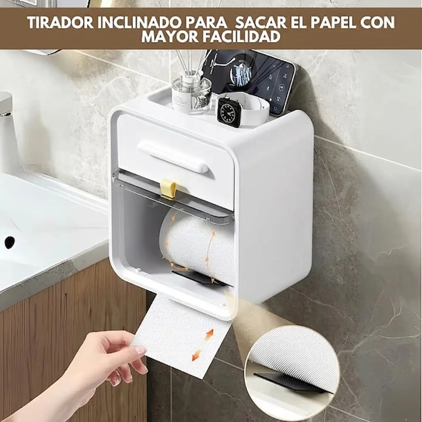 Dispensador De Papel Higienico De Pared 5