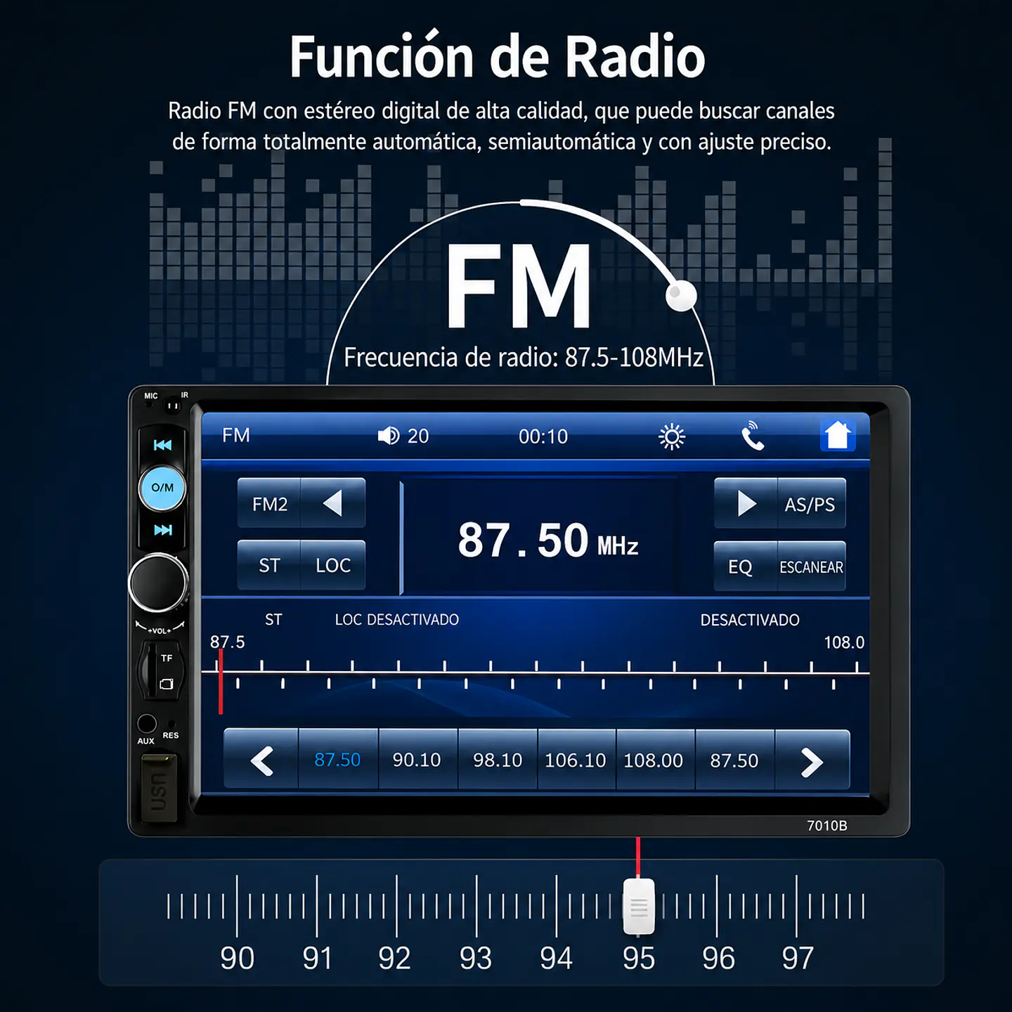 Radio Pantalla Táctil Para Autos 7