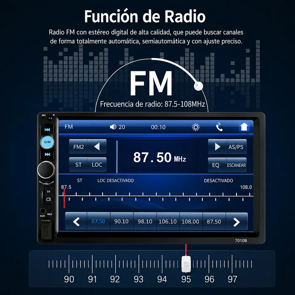 Radio Pantalla Táctil Para Autos 7