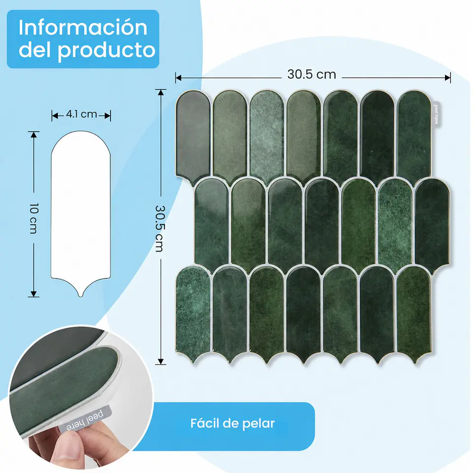 Revestimiento Pared Autoadhesivo Resistente 2