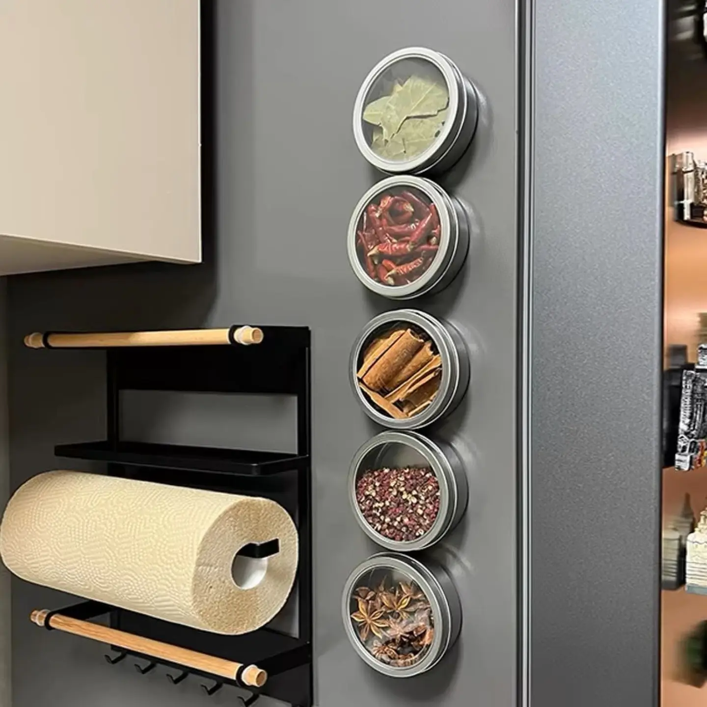 Set 6 De Especieros Magnéticos Para Pared 4