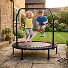 Trampolín Fitness 1,02 m con Barra Ejercicio Resistente 4