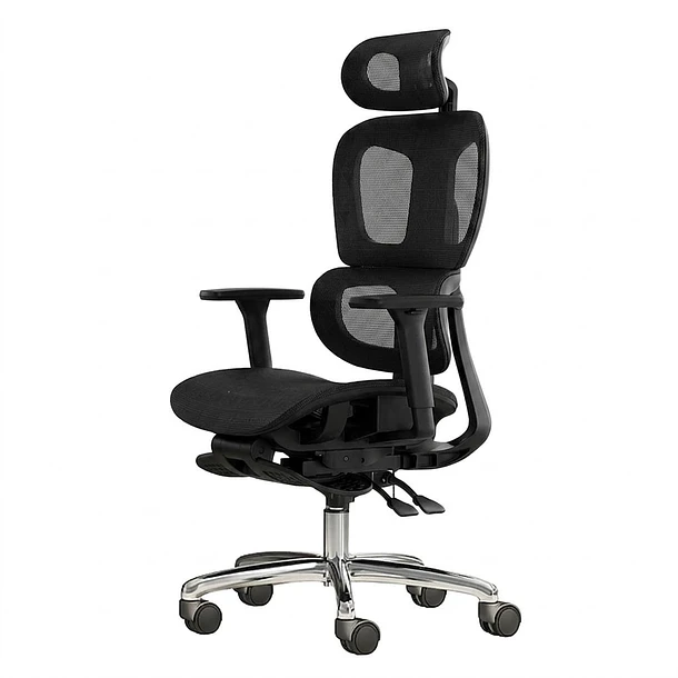 Silla Oficina Élite Ergonómica Soporte Lumbar Cervical Ajustable 5