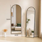 Espejo Ovalado Cuerpo Entero 150x40cm Con Base Plegable 8