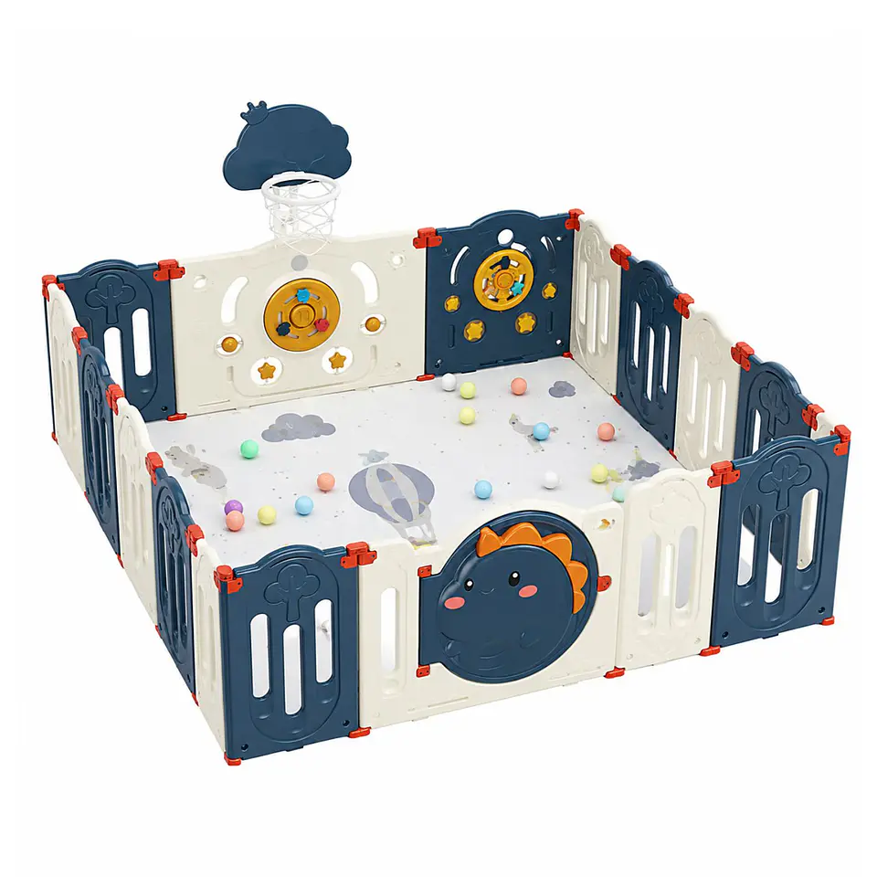 Corral De Juegos Infantil Dinosaurio Plegable 152cm X 152cm 1