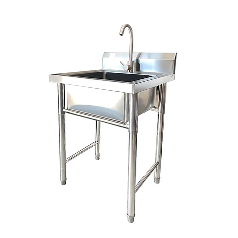 Lavaplatos Individual Resistente Griferia Acero Inoxidable (Recondicionado)