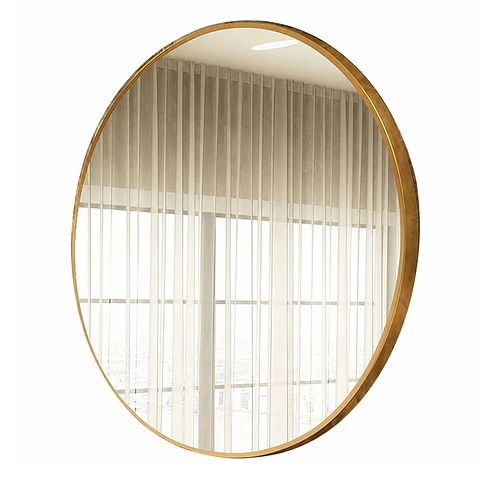 Espejo Circular De Pared Elegante Redondo 80cm De Diametro