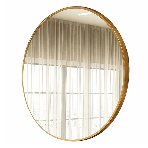 Espejo Circular De Pared Elegante Redondo 80cm De Diametro