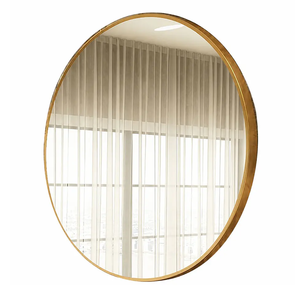 Espejo Circular De Pared Elegante Redondo 80cm De Diametro 1