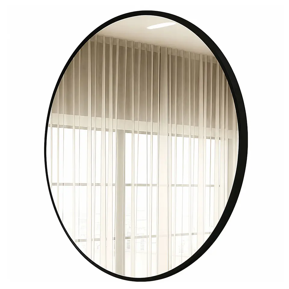 Espejo Circular De Pared Elegante Redondo 80cm De Diametro 6